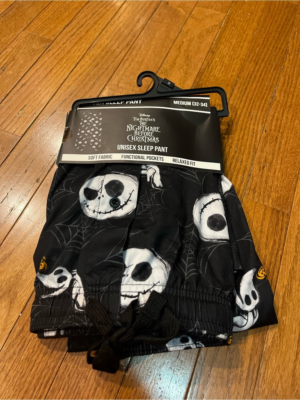 The Nightmare Before Christmas Jack Skellington Kids Black Pajama Sleep Pants